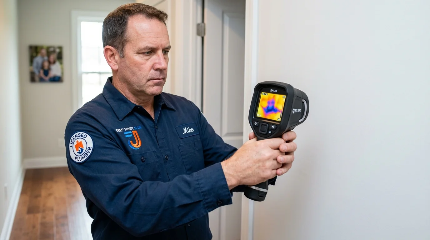 Thermal imaging leak detection by Johns Plumbing LLC in Shiprock